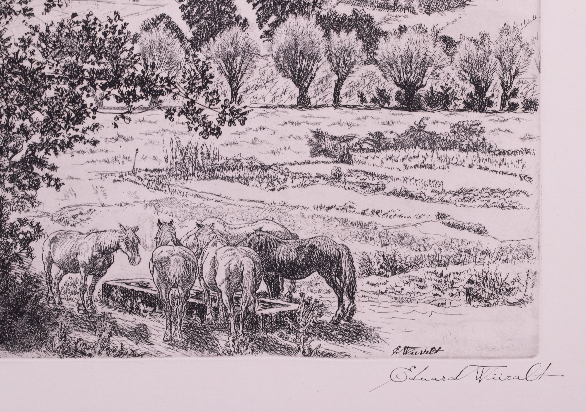 Maastik hobustega (Burgundia maastik)