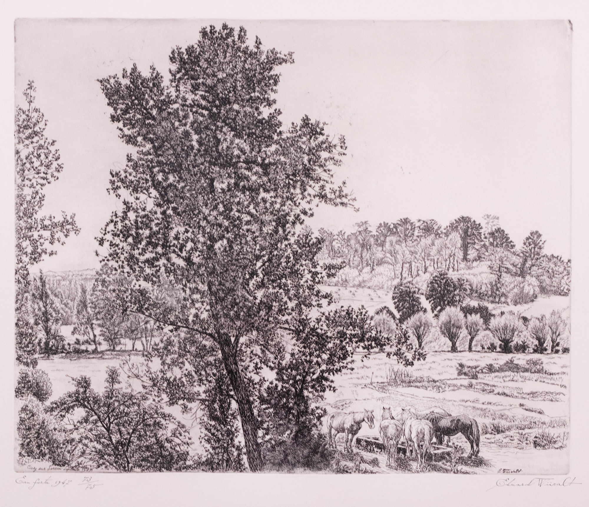 Maastik hobustega (Burgundia maastik)