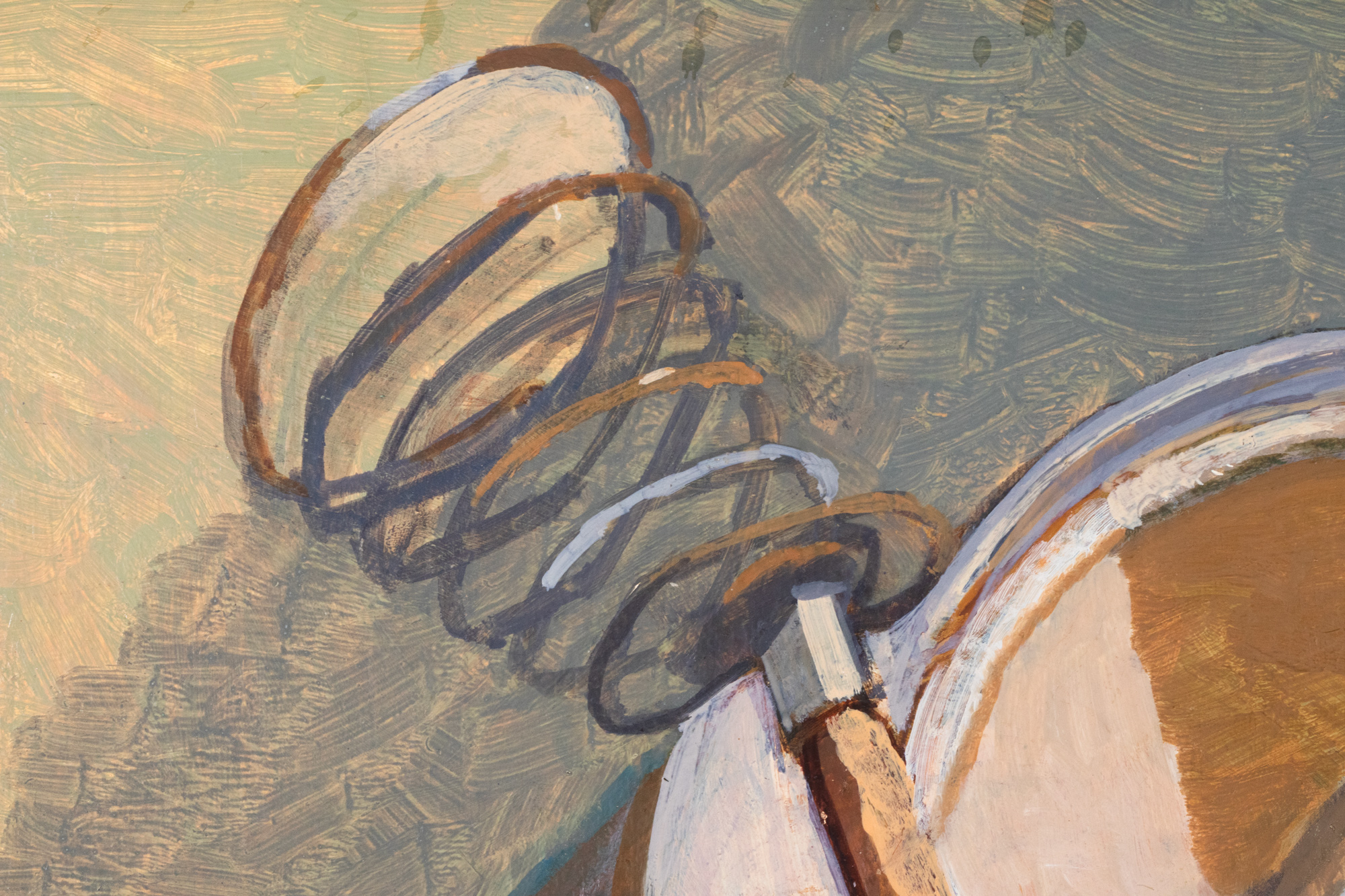 Natüürmort punase kaane ja purgiga