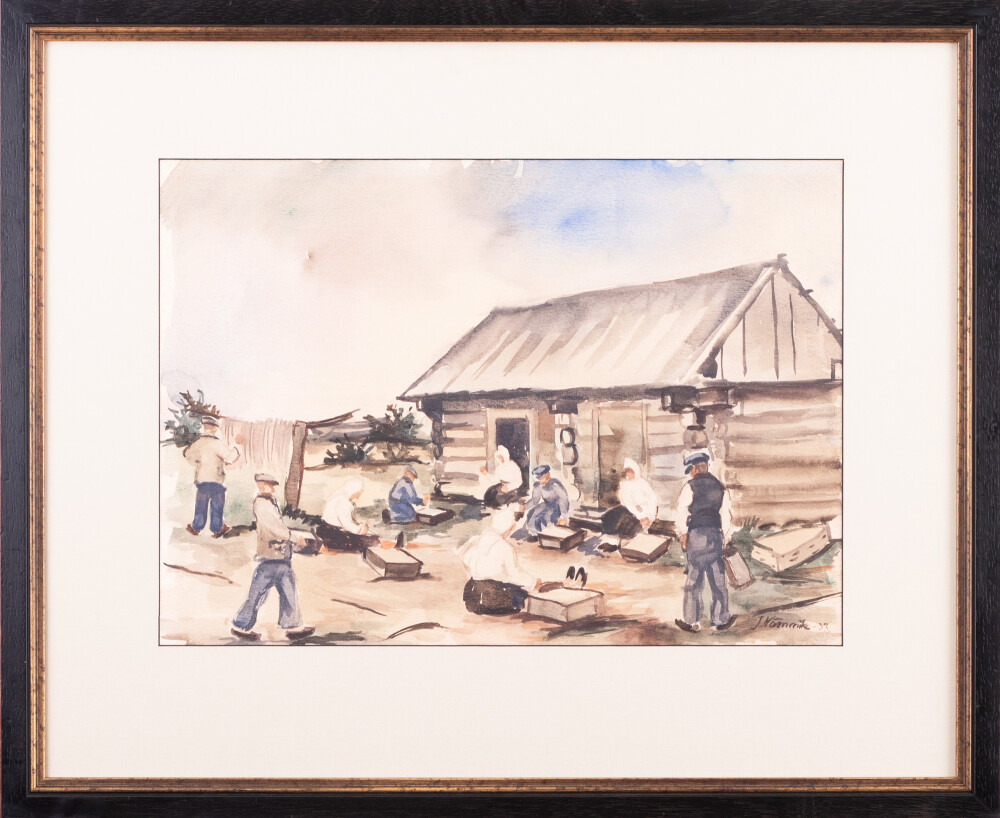 Taluõuel (Kaluriküla vaade)