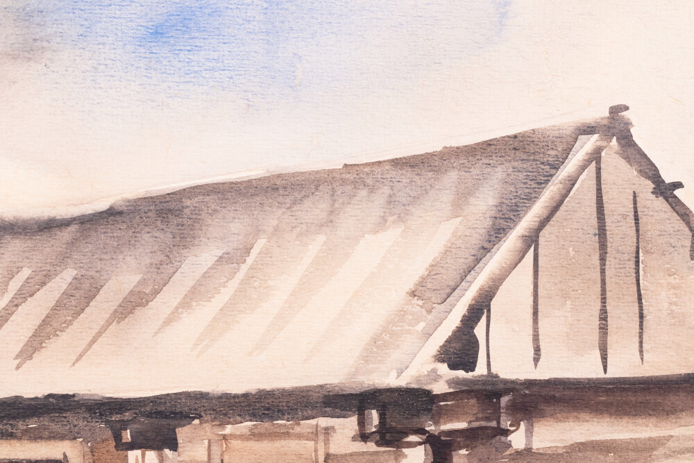 Taluõuel (Kaluriküla vaade)