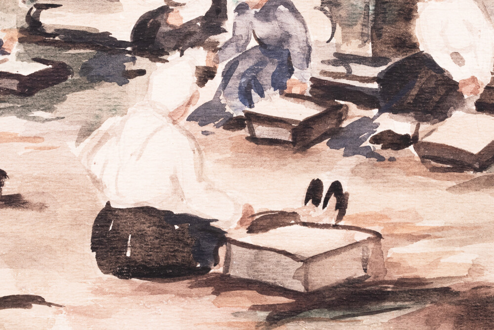 Taluõuel (Kaluriküla vaade)