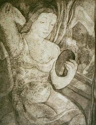Naine peegliga
