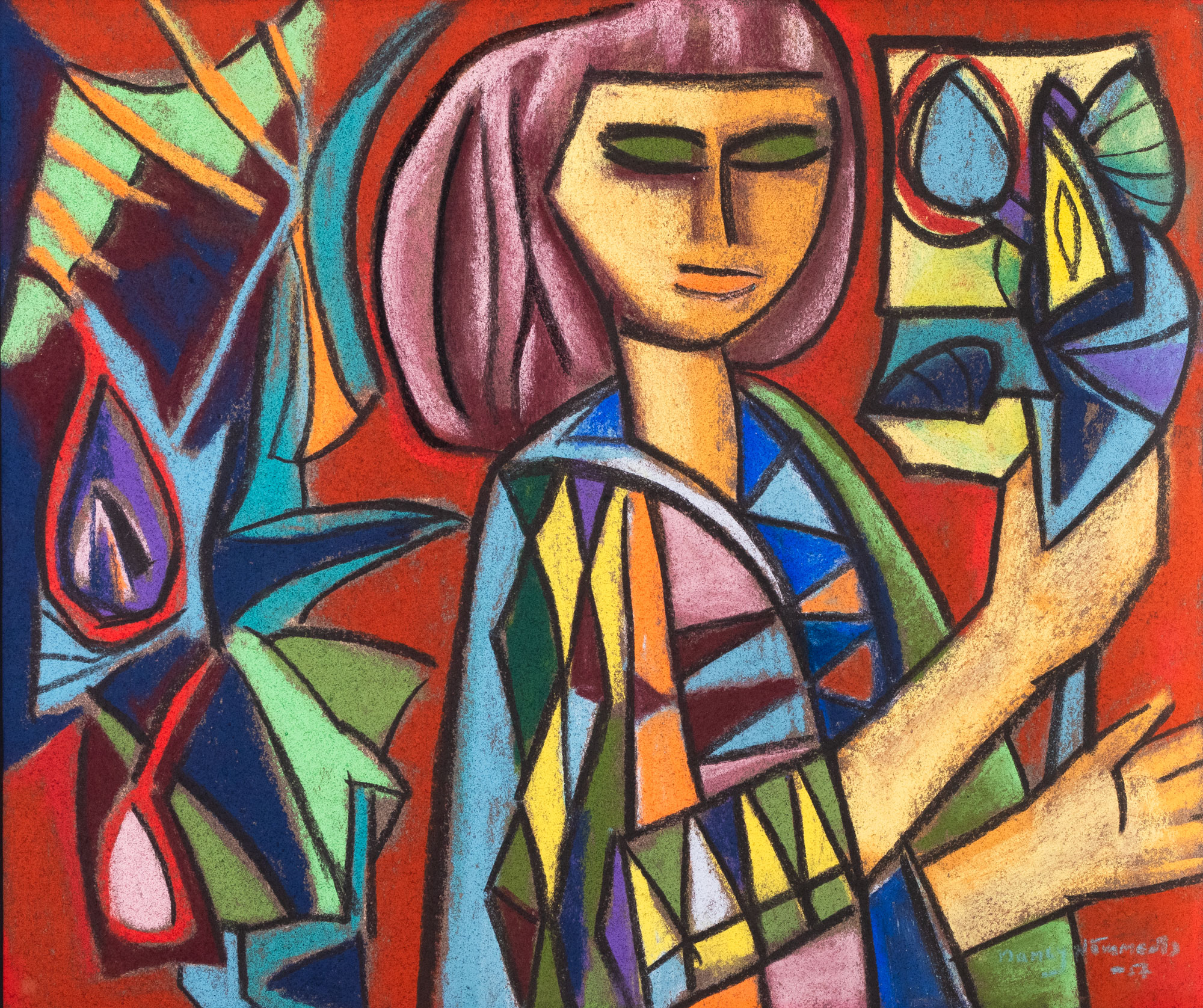 Naine dekoratiivses keebis