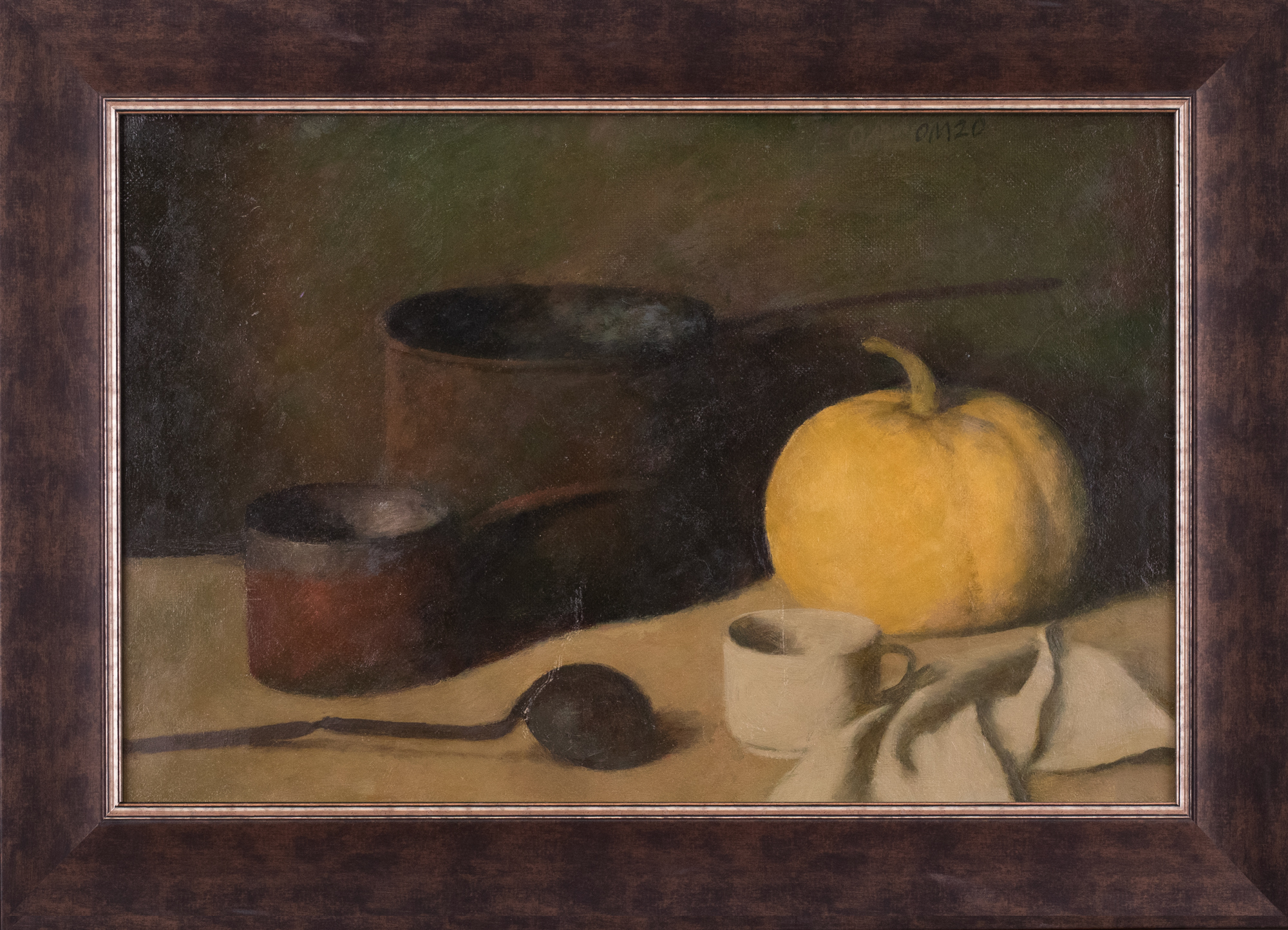 Vaikelu kõrvitsa ja kulbiga