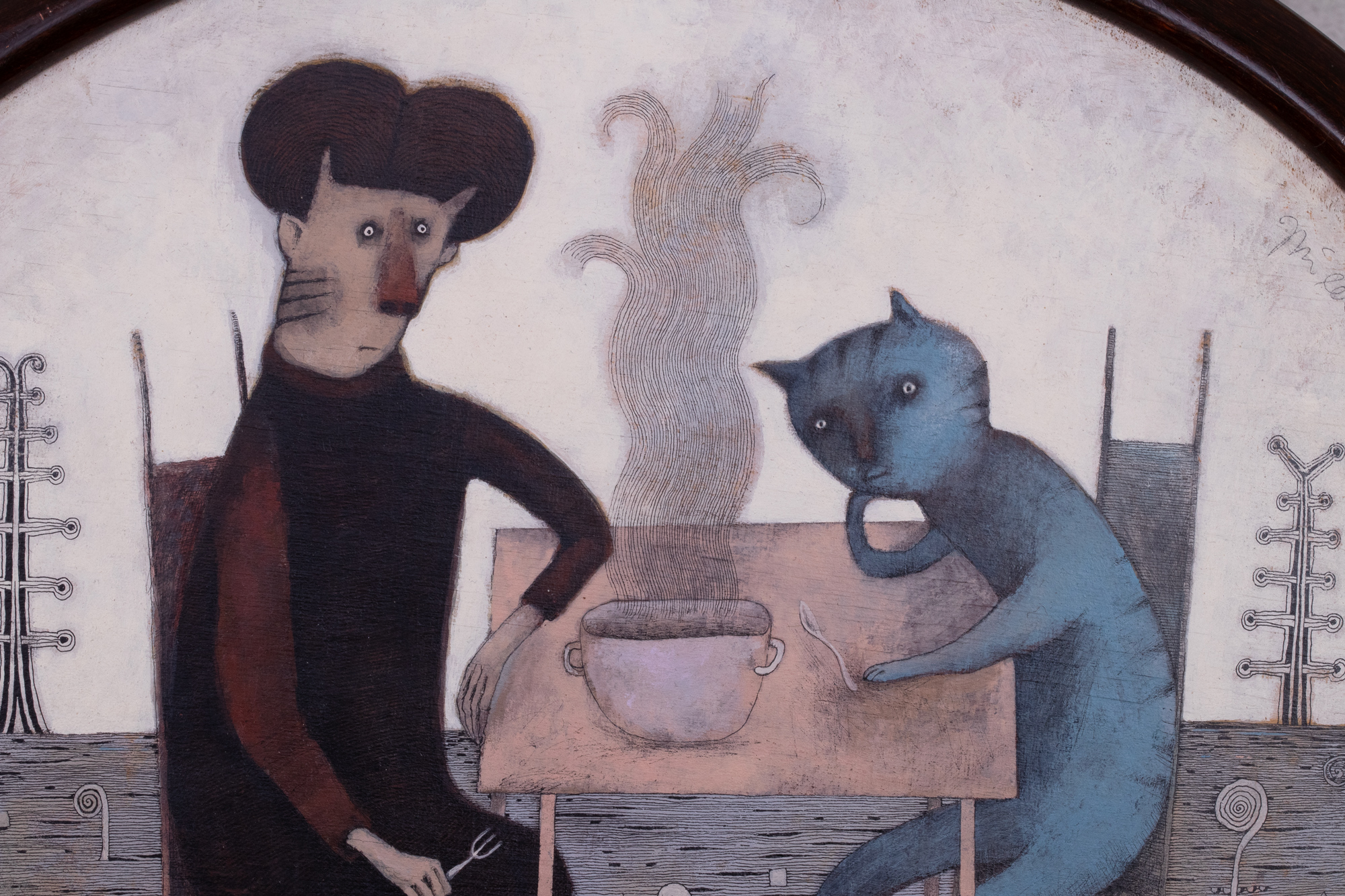 The Imp Eats Soup with a Fork. Just to Be Difficult!