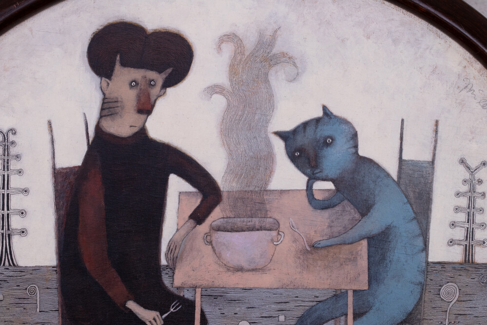 The Imp Eats Soup with a Fork. Just to Be Difficult!