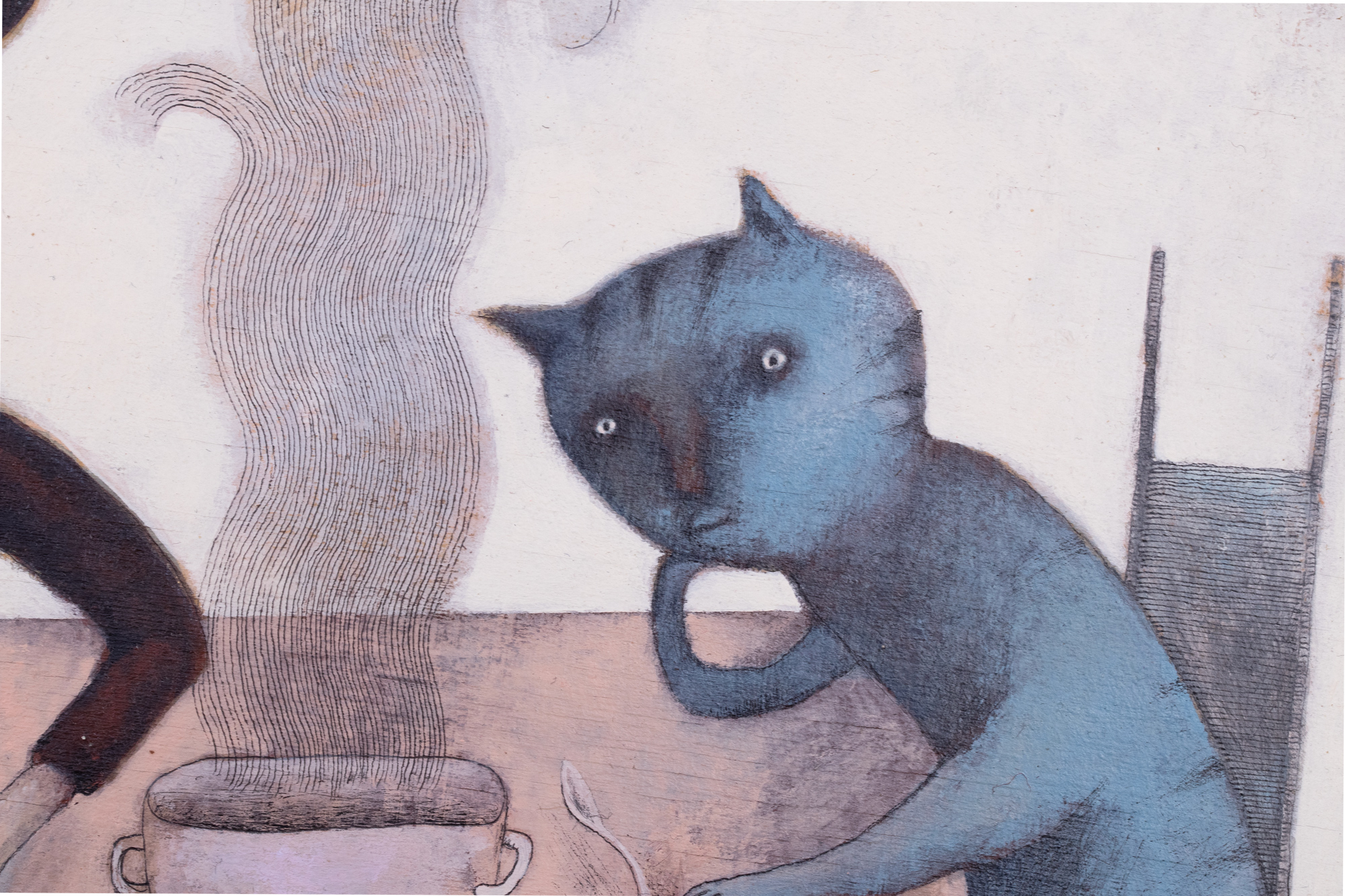 The Imp Eats Soup with a Fork. Just to Be Difficult!