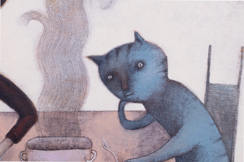 The Imp Eats Soup with a Fork. Just to Be Difficult!