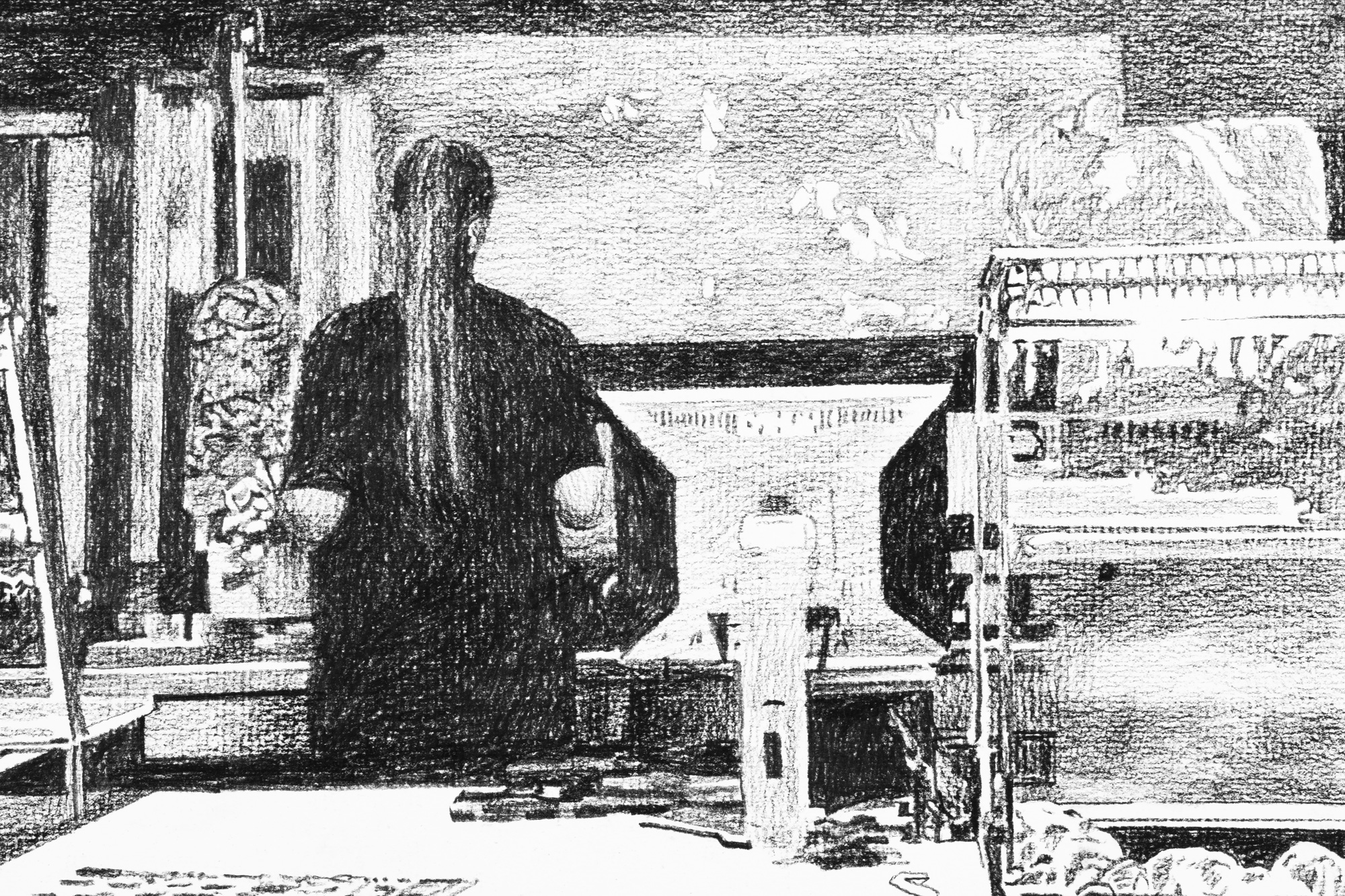 Kebab Stand in Albania