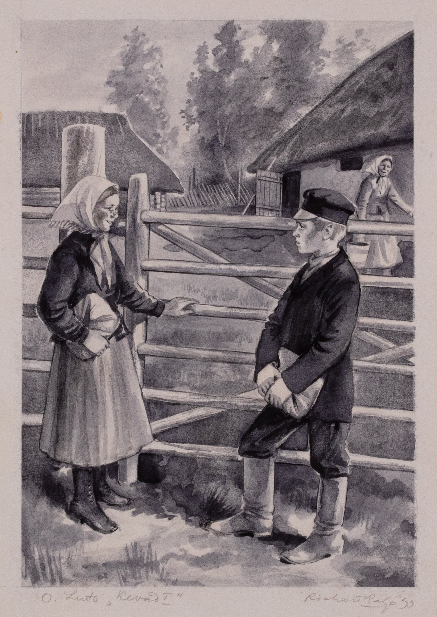 Illustratsioon O. Lutsu teosele "Kevade"