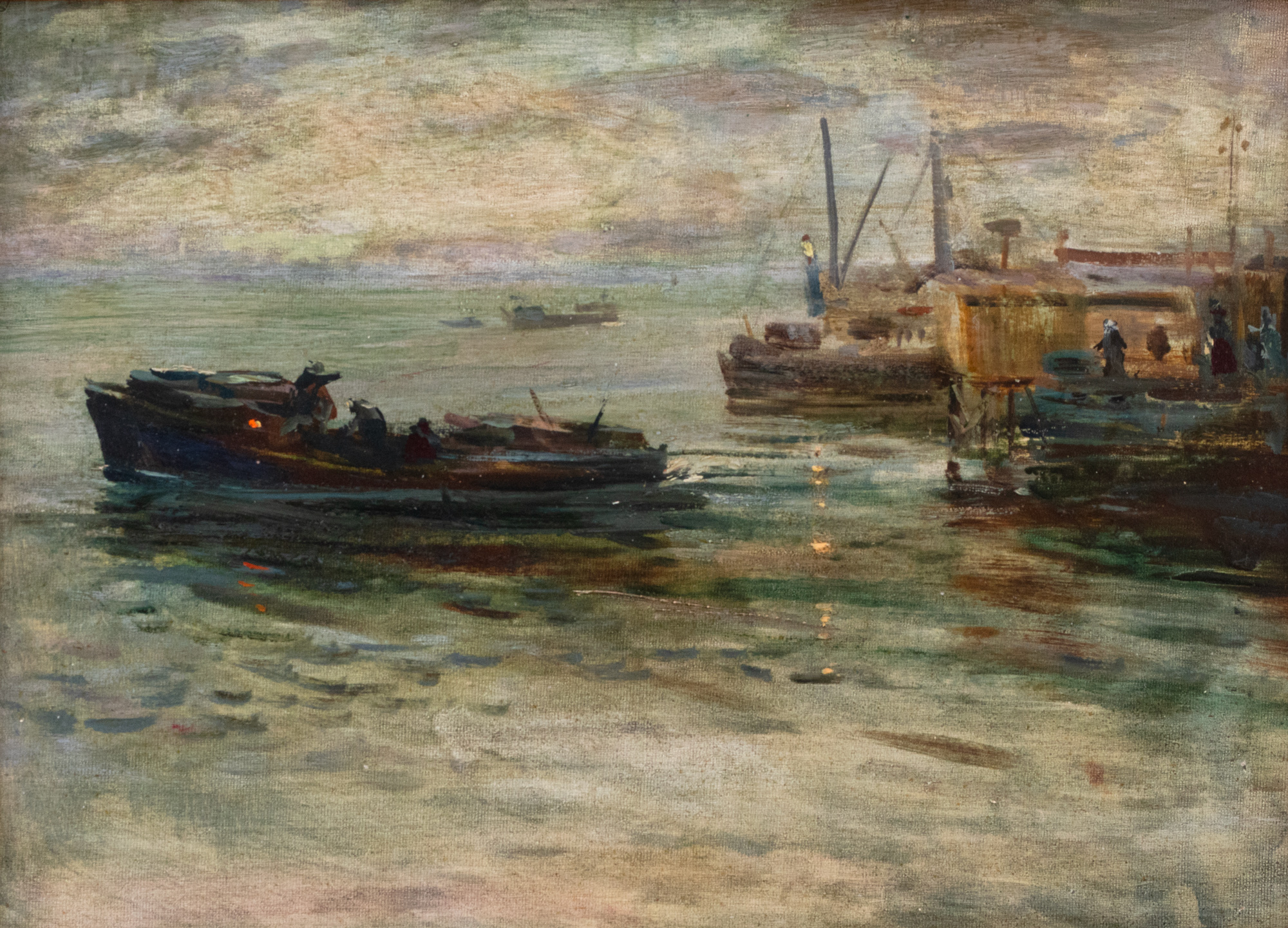 Evening Fishing Harbour in Kihnu