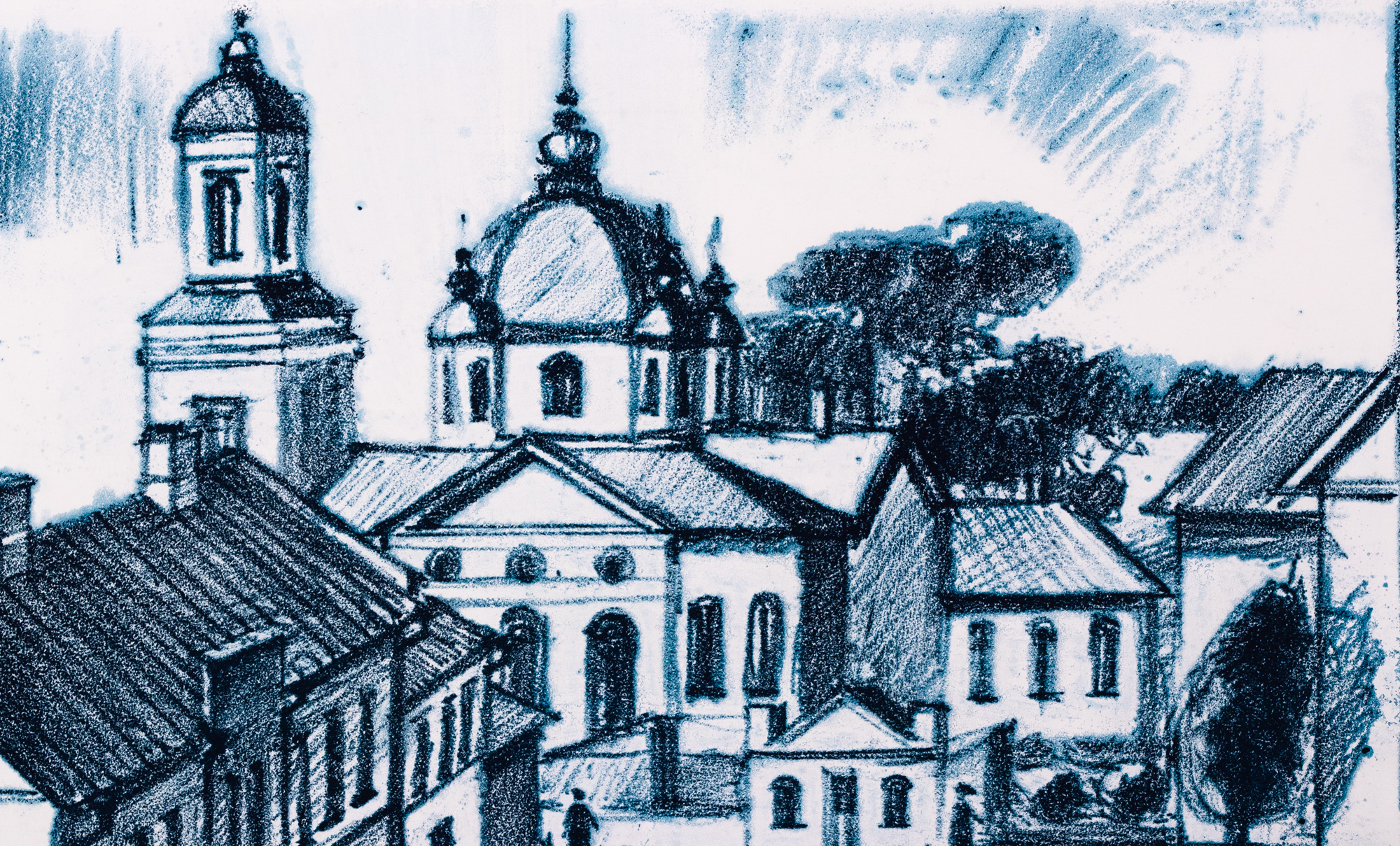 Vaade linna raamatukogust.Tartu