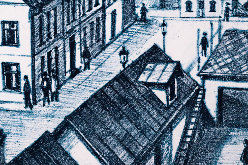 Vaade linna raamatukogust.Tartu