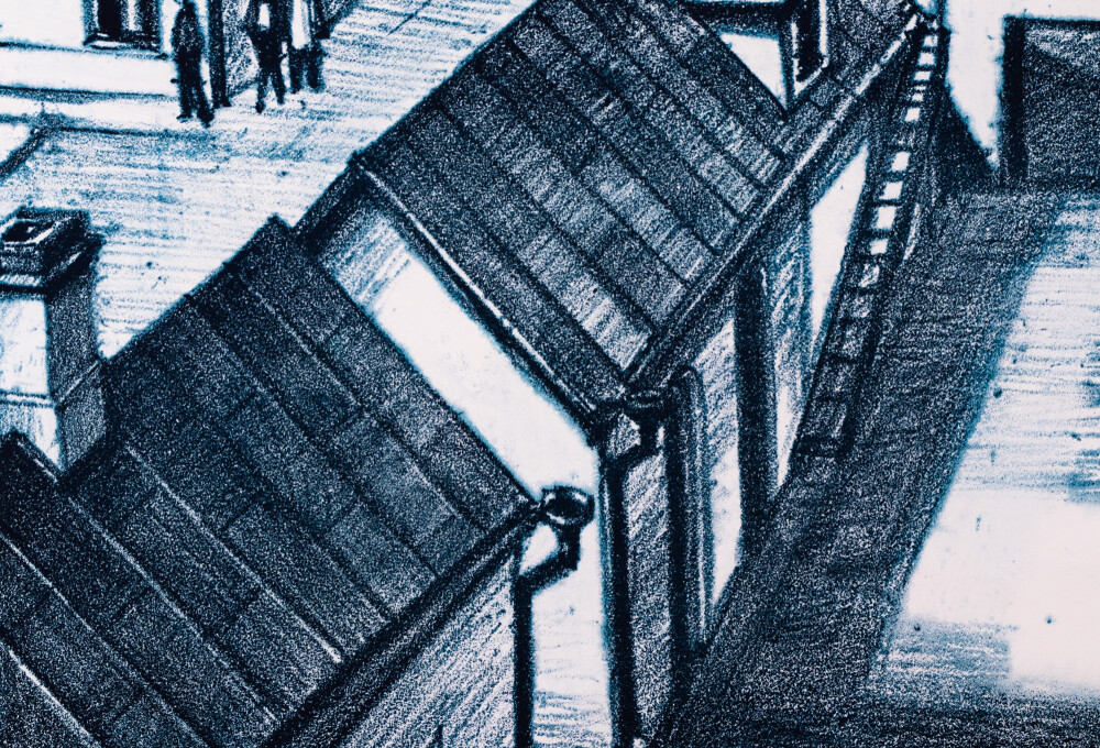 Vaade linna raamatukogust.Tartu