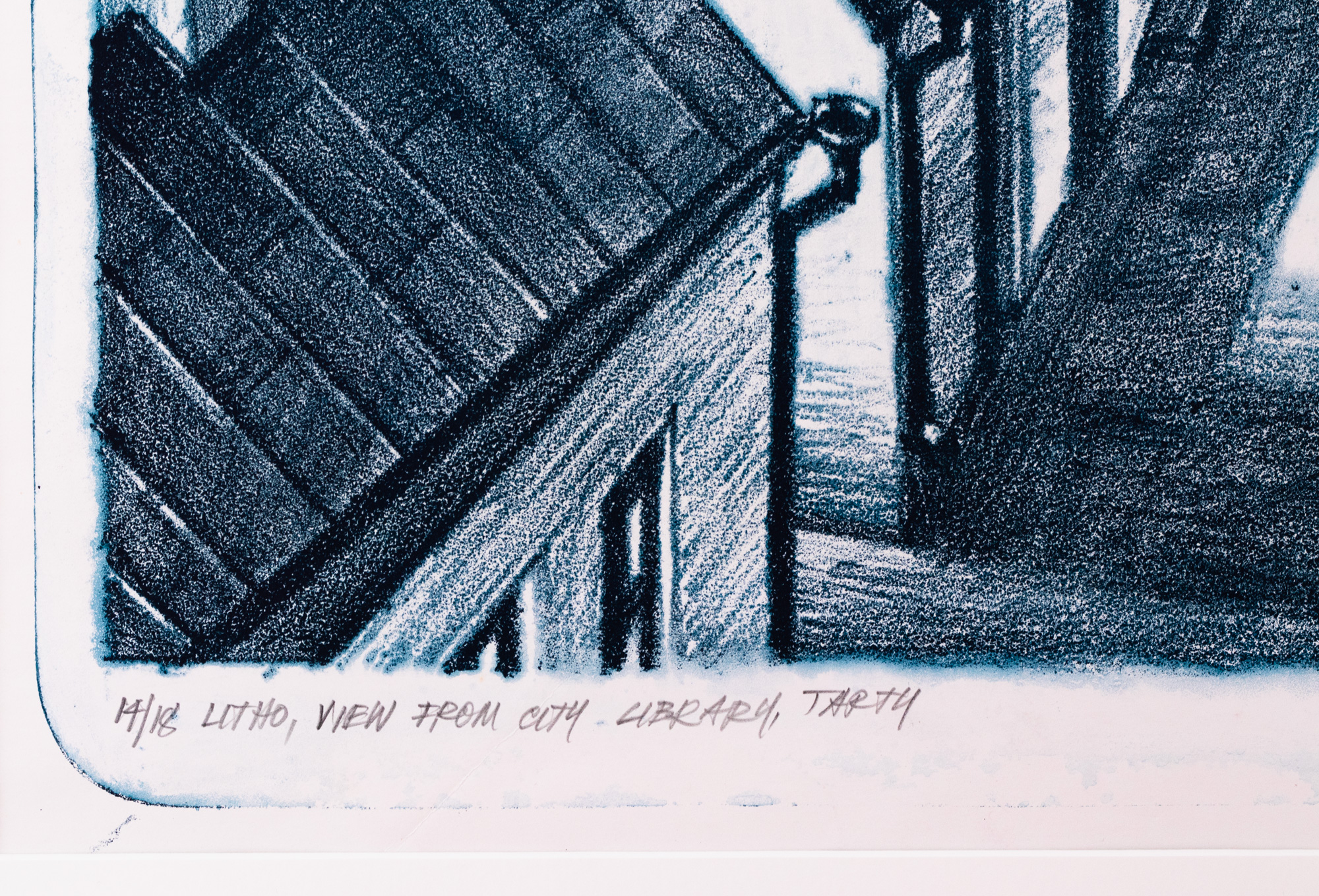 Vaade linna raamatukogust.Tartu