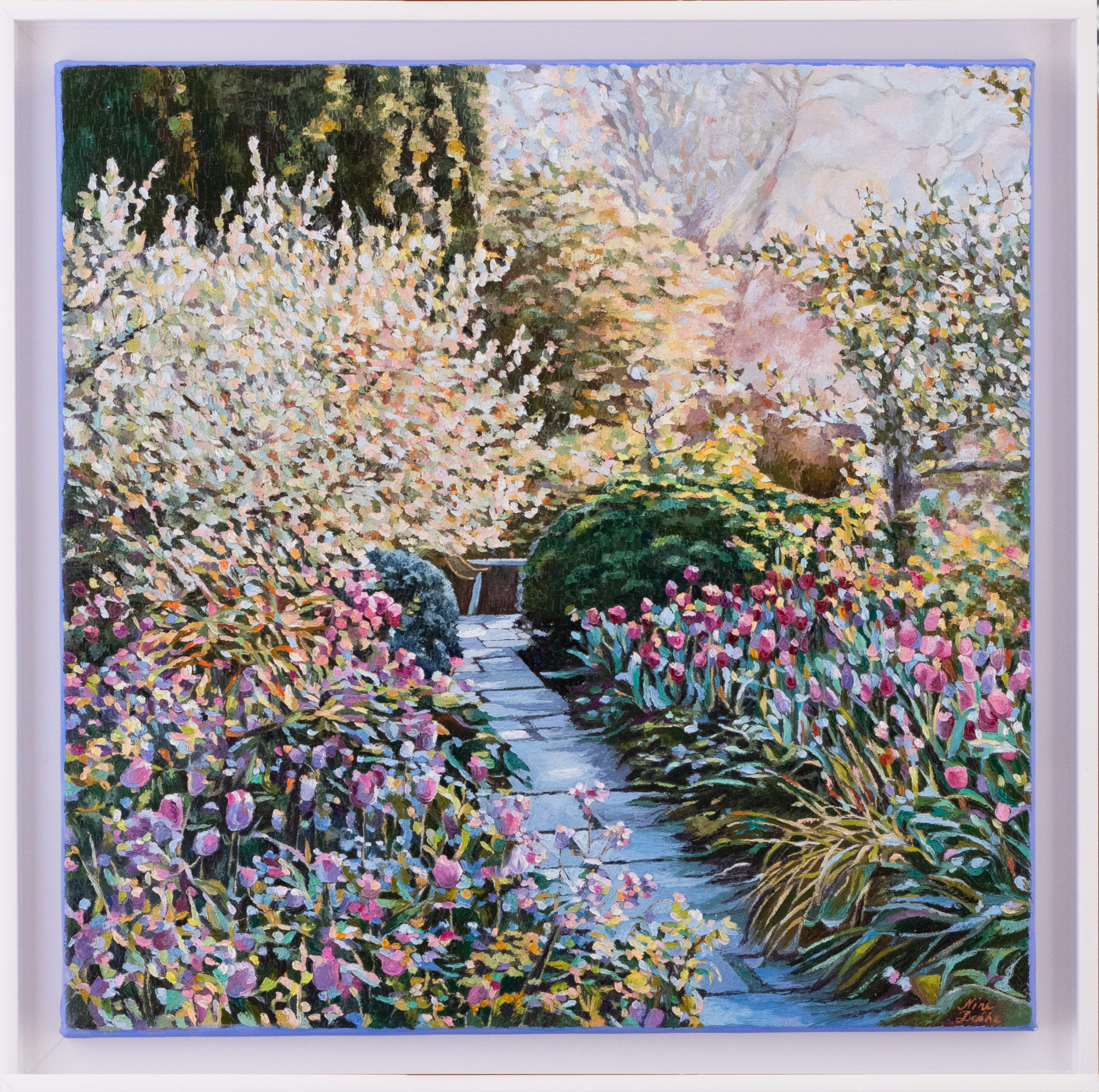 Morning in Monet Garden. Giverny, France