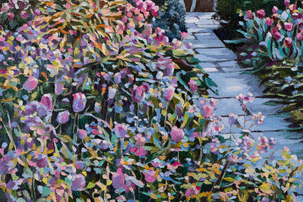 Morning in Monet Garden. Giverny, France