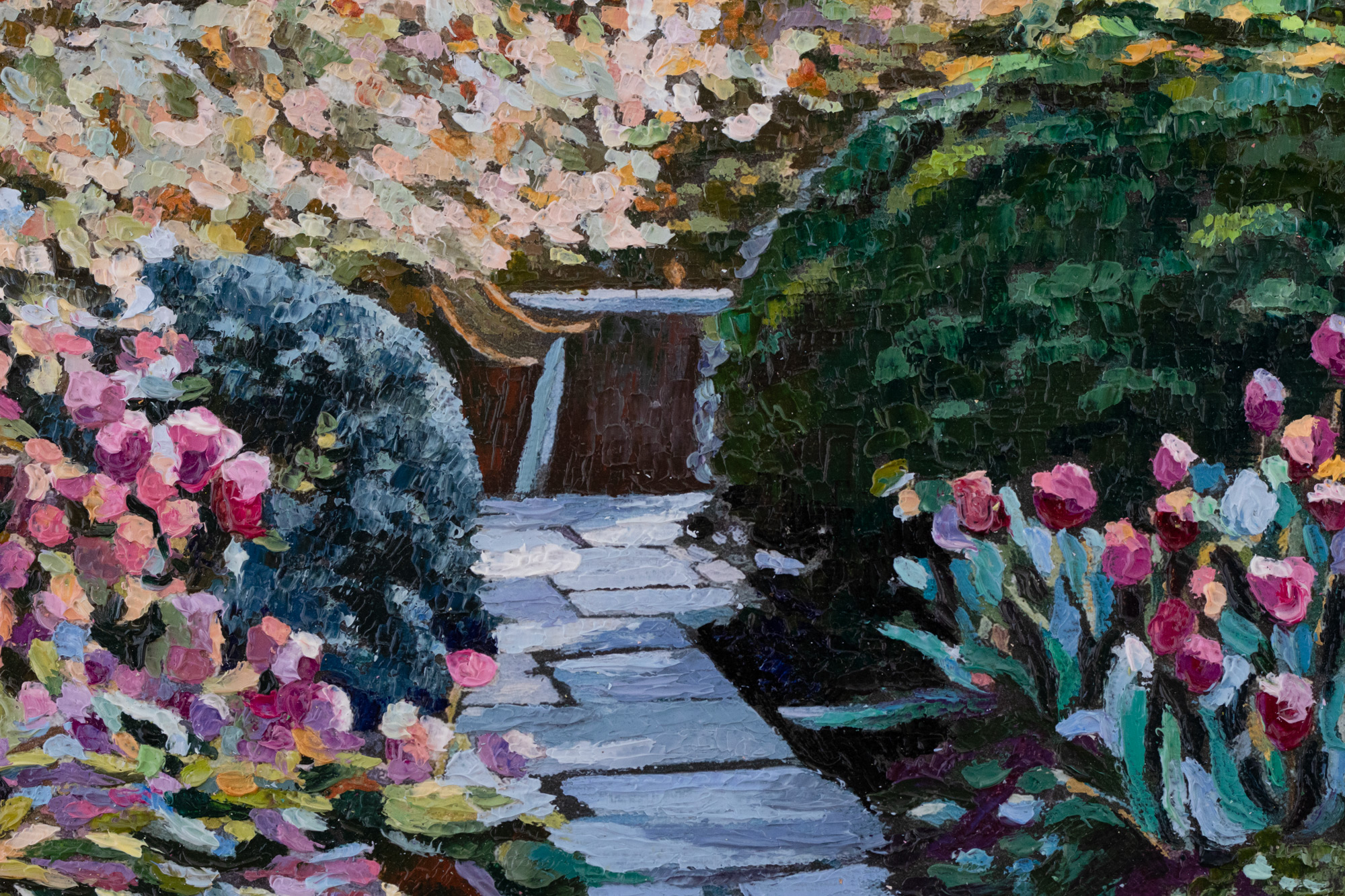 Morning in Monet Garden. Giverny, France