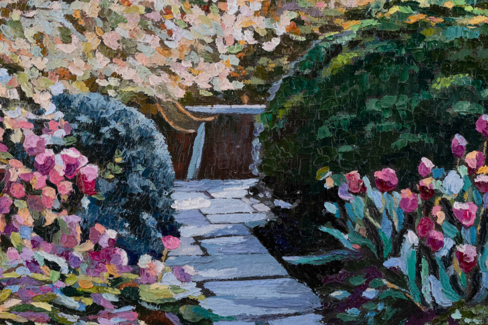 Morning in Monet Garden. Giverny, France