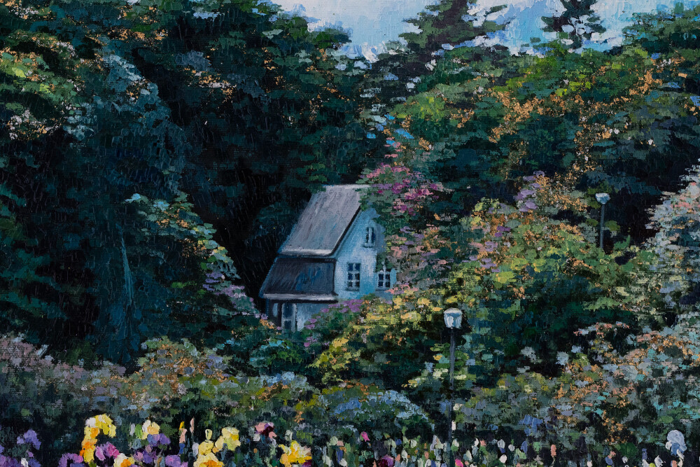 Irises in the Botanical Garden. Tallinn