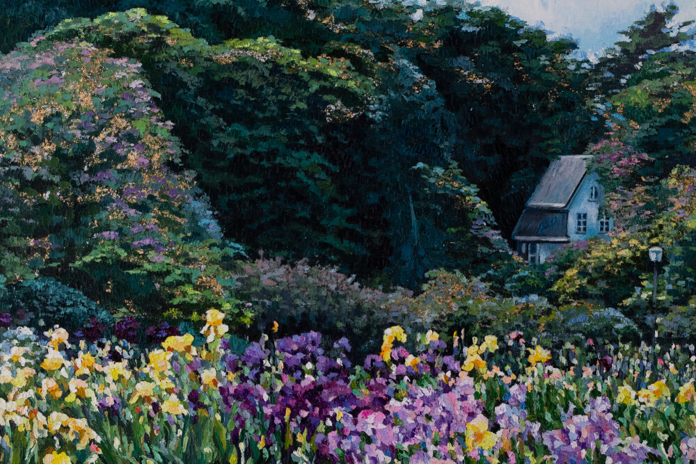 Irises in the Botanical Garden. Tallinn