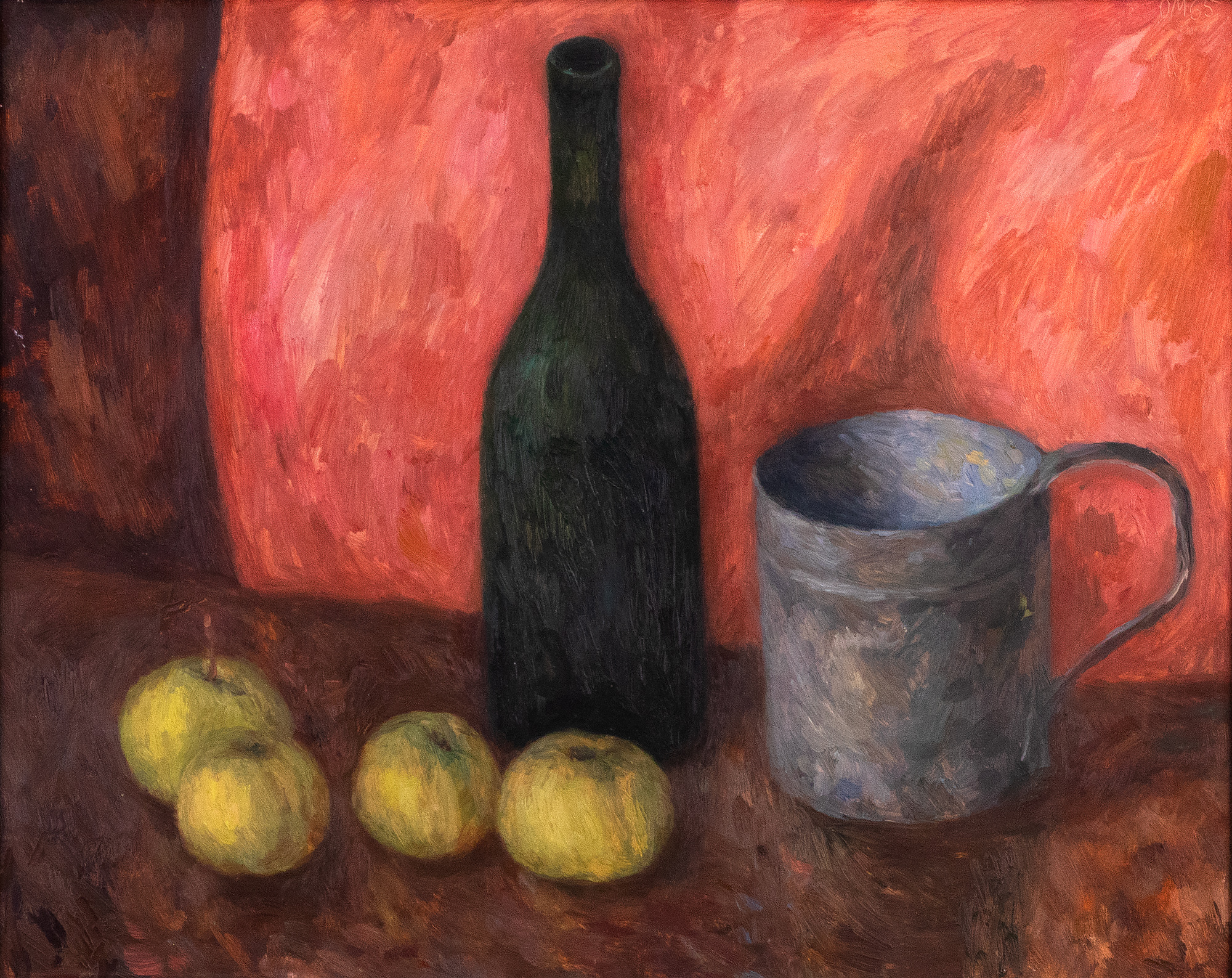 Still Life with a Mug and Four Apples