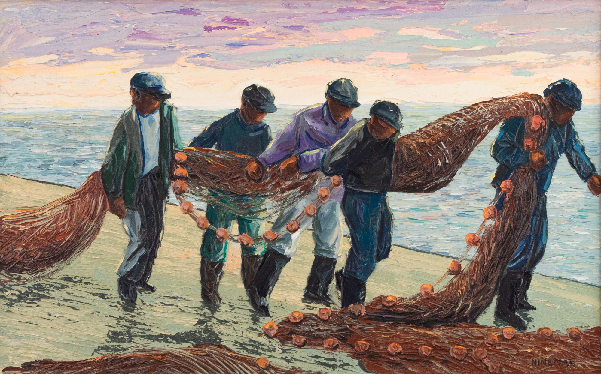 Fishermen with Nets