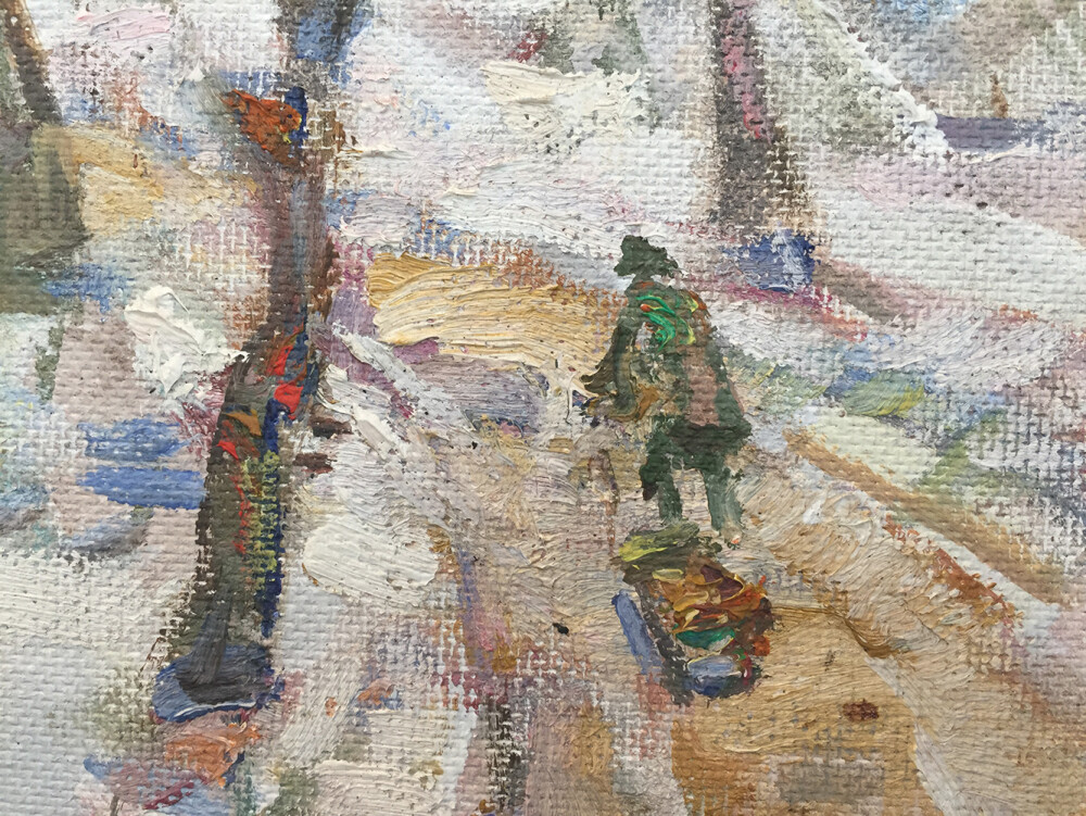 Snow-covered Avenue