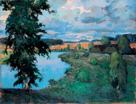 Maastik järvega