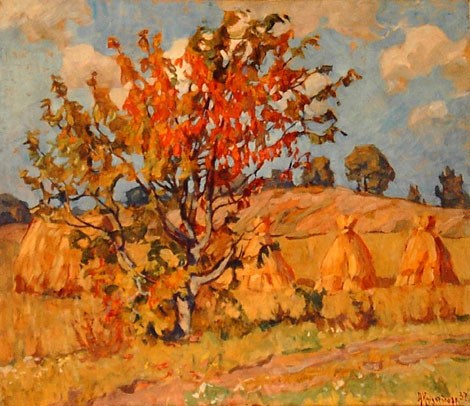 Maastik viljarõukudega