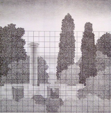 Mereäärne maastik võre taga