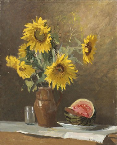 Natüürmort päevalilledega