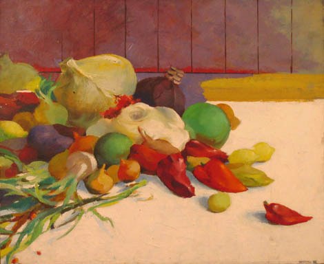 Imede aed III. Natüürmort sügisviljadega. 1983. Õl