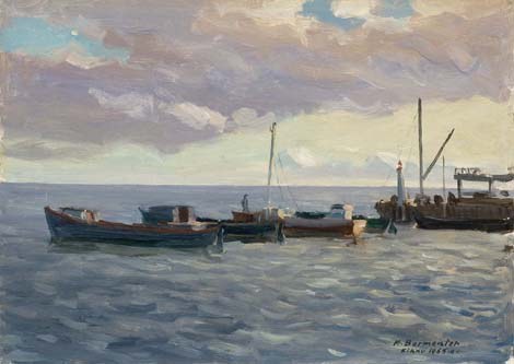 Paadid Kihnu sadamas