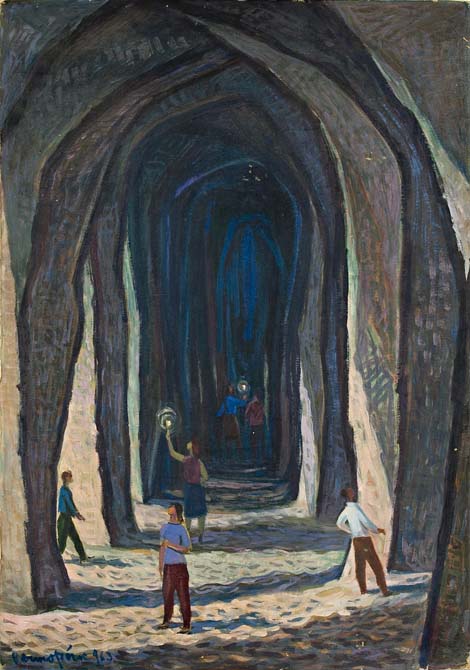 Turistid Piusa koobastes