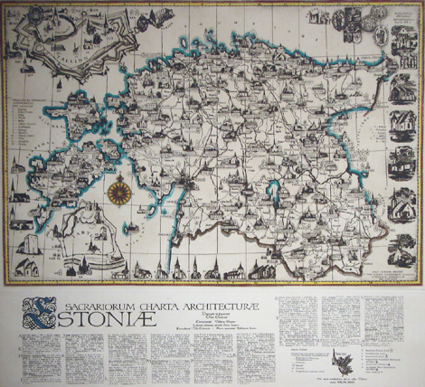 Eesti kultuurilooline kaart. Sakraalarhitektuur