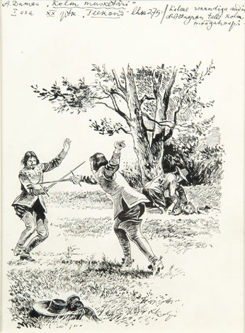 Illustratsioon. A.Dumas´"Kolm musketäri" XX peatükk
