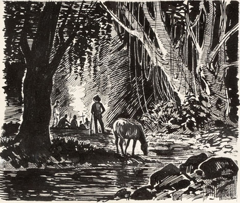Illustratsioon "Viieteistkümne aastane kapten"