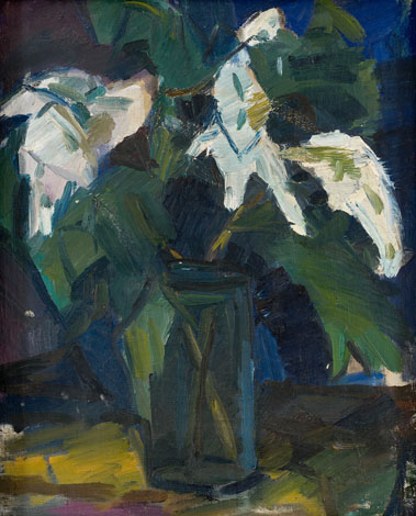 Valged lilled purgis (pöördel teos nr. 23)