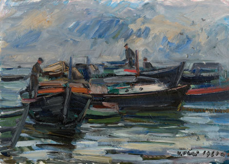 Etüüd saare kalasadamast