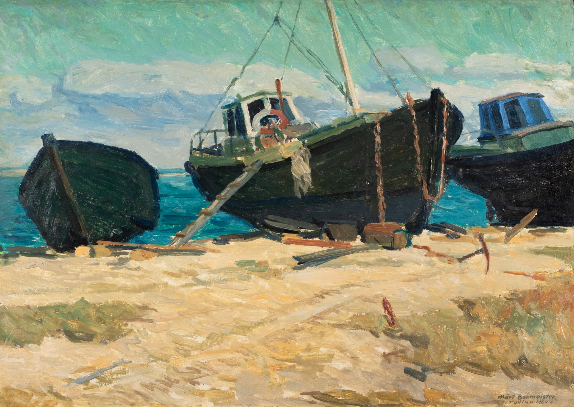 Fishing Trawlers on the Beach