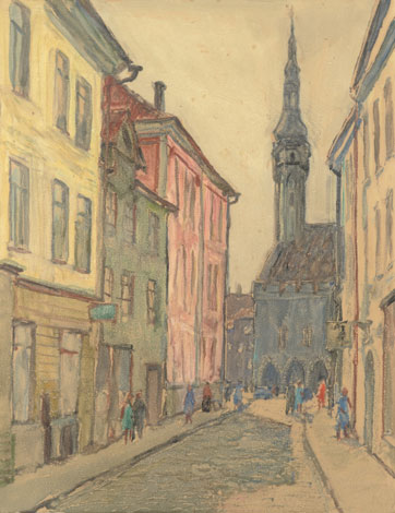 Märt Bormeister "Tallinn. Vaade Mündi tänavalt"