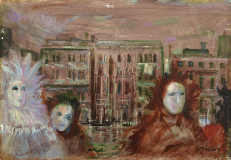 Evald Okas "Kolm naist Veneetsia karnevalil"