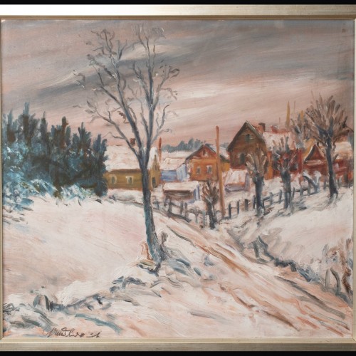 Winter Landscape With Houses (10468.12507)