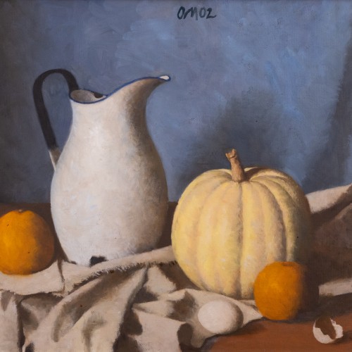 Still Life with Pumpkin and Grapefruits