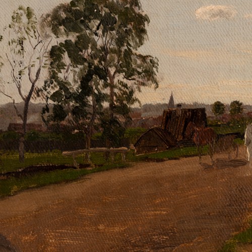 On the Village Road With Horses (16536.2203)