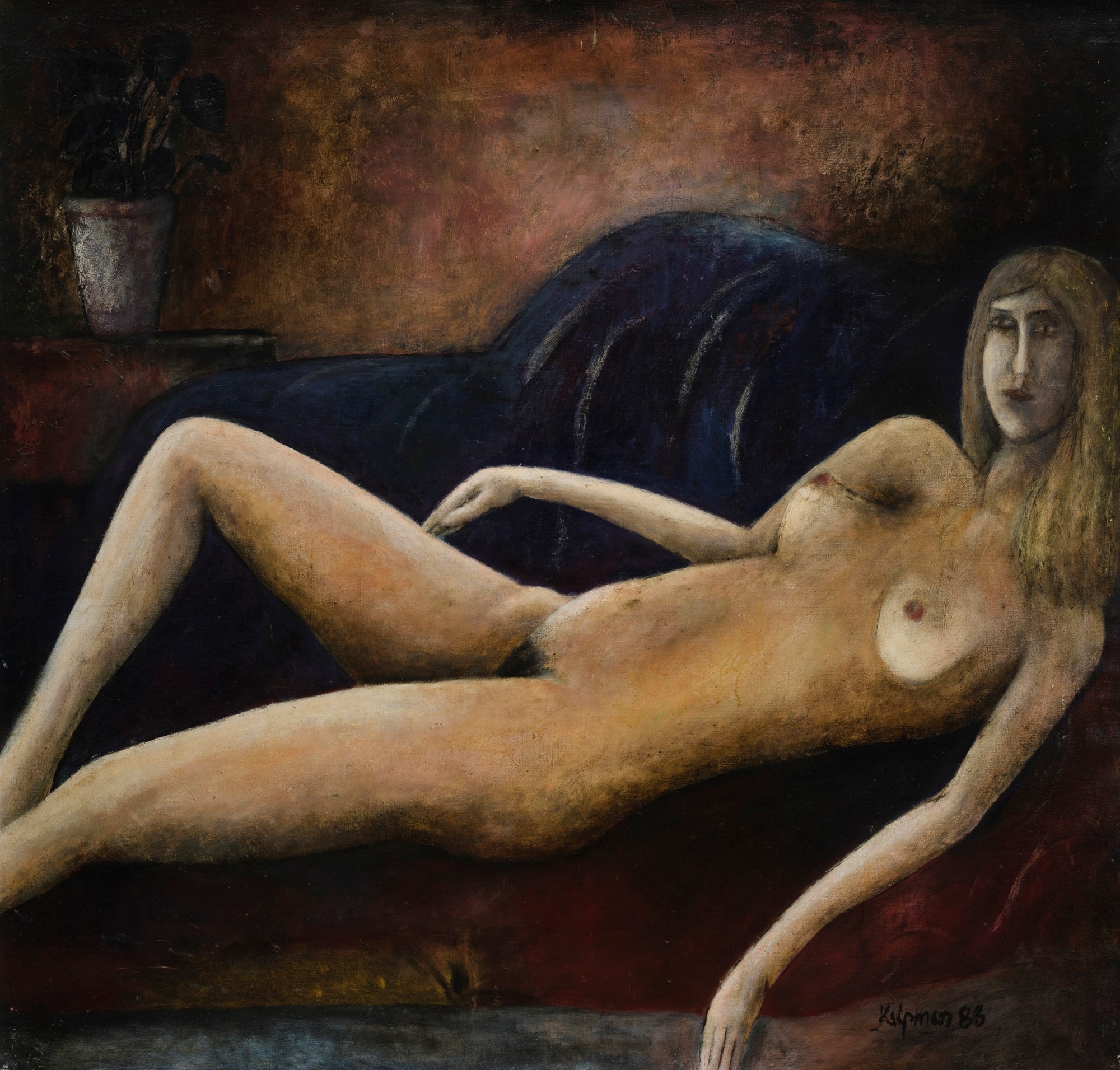 Rein Kelpman "Nude with a Flowerpot"