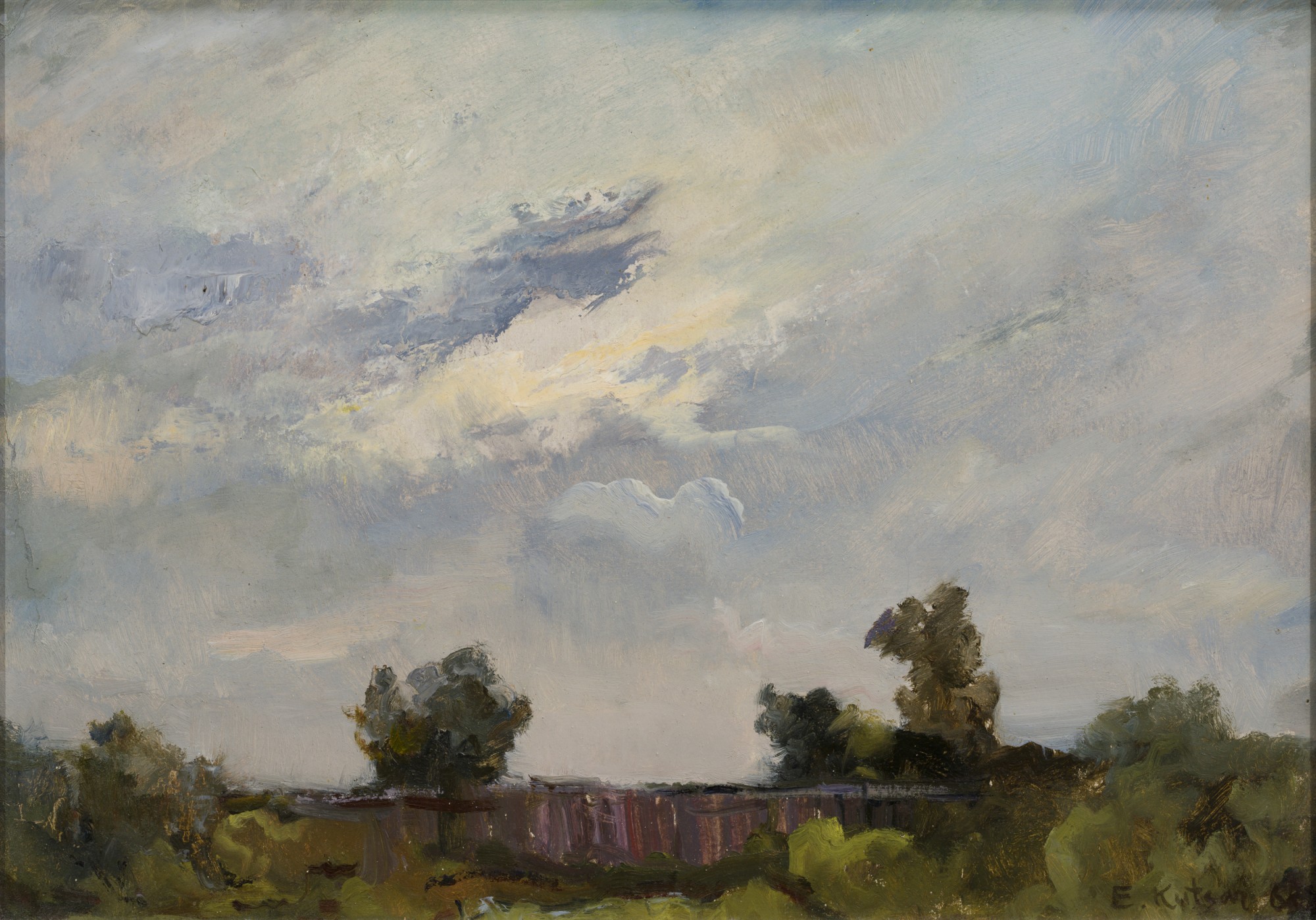 Eduard Kutsar "Landscape With Sky"