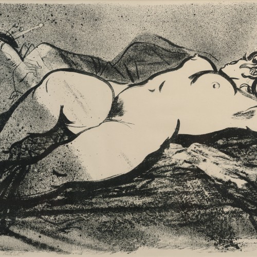 Evald Okas "Nude With Japanese Woman"